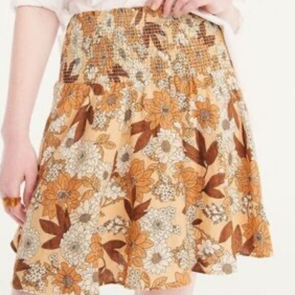 J. Crew Linen smocked mini skirt in zinnia floral Size XXS - Picture 7 of 7